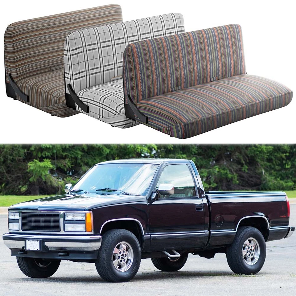 Cobertor de selim tampa de assento de carro tampa de banco frontal caminhão para GMC K1500 K2500 K3500 - Imagem 1 de 4