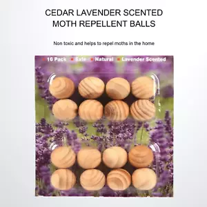 NATURAL CEDAR LAVENDER MOTHBALLS x 6 PACKETS MOTH REPELLENT | HYT - Picture 1 of 3