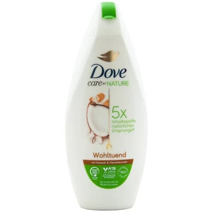 Dove WOHLTUEND Duschgel 1 x 225ml mit Kokosöl & Mandelextrakt Care by Nature - Bild 1 von 1