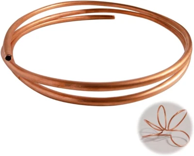 Copper Tube 1/4" ID × 5/16" OD (6-8Mm) Seamless round Pipe Tubing (3.28FT) - Image 1 of 4