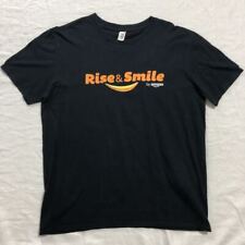 Rare Corporate Item Amazon Rise Smile T-Shirt Black L
