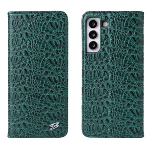 Krokodil Echtleder Geldbörse Handyhülle Tasche For Samsung S24 S23 S22 S21 S20 - Bild 1 von 14