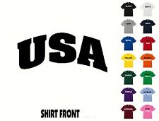 Country Of USA College Letters T-Shirt #380 - Free Shipping