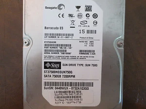 Seagate ST3750640NS 9BL148-145 FW:3.AZK 750gb 3.5" Sata Hard Drive - Picture 1 of 1