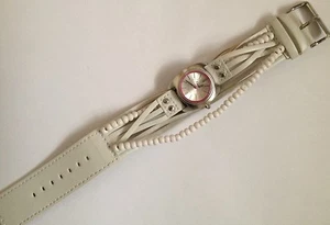 Kahuna Ladies White Beaded Multi Strand Strap Watch - Picture 1 of 1