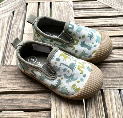 Cat & Jack Dinosaur Slip-on Sneakers Toddler Boys Size 5 New - Image 1 of 4