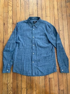 APC Rue Madame Paris Men's Chambray Button Down Shirt Size XL - Picture 1 of 5