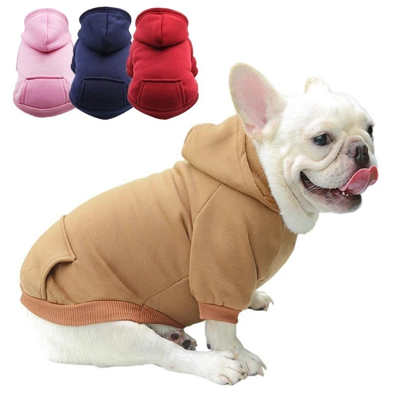 Suéter para Perros Sudadera con Capucha Cálida Franela Sudadera Térmica Abrigo de Invierno, Chaleco para Perros Ropa Foto 1 de 4