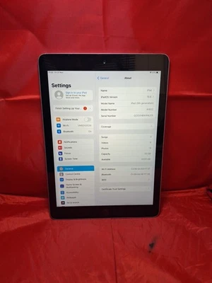 Apple iPad 5th Generation Tablet, 32GB, WiFi, Space Grey, A1822 - Image 1 of 4