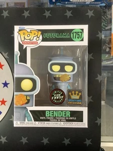 Funko Pop! Vinyl: Futurama - Bender (Glow) (Chase) #1757 w/Premium Protector - Picture 1 of 6