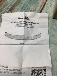 Ford F-150 2021-2024 Maxzina TPE Hood Protector Shield Deflector non-OEM - Picture 1 of 4