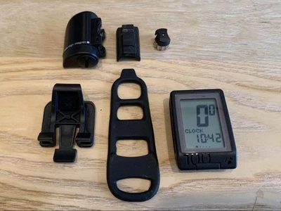 Cat Eye Trip 100 Digital Cycle Computer Black for Road Bike with Sensor - Image 1 of 2