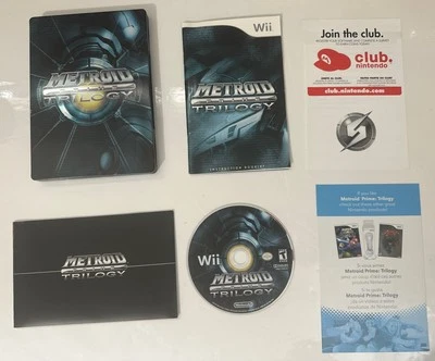 Metroid Prime Trilogy: Steelbook Edición Coleccionista (Nintendo Wii) Completo En Caja Original Foto 1 de 4