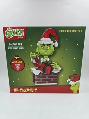 The Grinch Dr. Seuss Brickcraft Brick Building Set Up the Chimney Grinch Foto 1 de 4