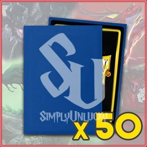Blue 50 Matte Dragon Shield Sleeves Standard Size 🐉for One Piece Pokemon - Picture 1 of 2