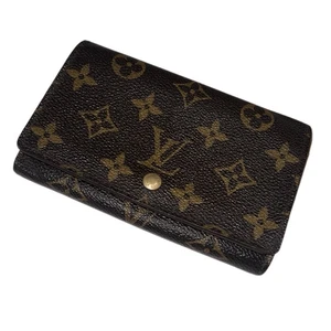 Louis Vuitton Braun Monogramm Leder Doppelfaltung Geldbörse CA0929 Original - Bild 1 von 14