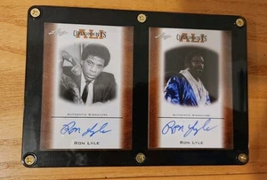 (2) LEAF ALI 2011 Opponents Ron Lyle Autograph Auto Signed #OAU-25 OAU-26 - Picture 1 of 2