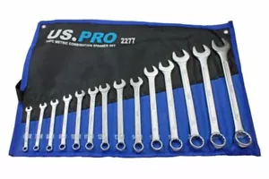 Metric Spanner Wrench Set 14pc Combination Spanner set US PRO 6-26mm Tools 2277 - Picture 1 of 16