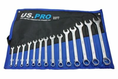US.PRO BY BERGEN Set chiavi metriche 14 pz set chiavi combinate US PRO 6-26 mm utensili 2277