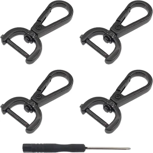 4 PCS Swivel Clasp Hooks, Detachable Snap Hook W/Screw Bar Heavy Duty,1 Inches D - Picture 1 of 12