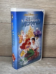 DISNEY The Little Mermaid Black Diamond Clamshell VHS 1989 Movie Banned Cover - Picture 1 of 17