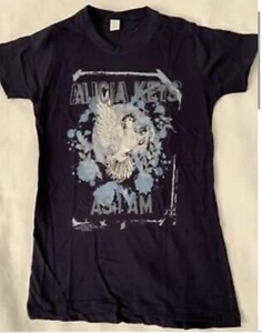  ALICIA KEYS T SHIRT AS I AM TOUR WOMENS SIZE MEDIUM 2008/2009 PIANO SINGER - Picture 1 of 4