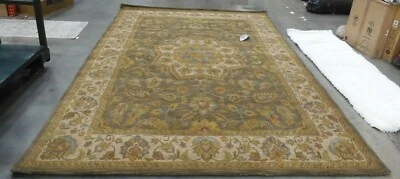 Alfombra dañada verde/topo 8'-3" x 11', precio reducido 1172626226 HG954A-9 Foto 1 de 4