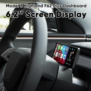 6.2'' HUD Screen Dashboard Panel Head Up Display Carplay For Tesla Model 3 2024 - Picture 1 of 10