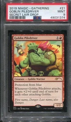 Goblin Piledriver Secret Lair Gem Mint MTG PSA 9 BGS Magic the gathering - Image 1 of 2