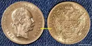 Austria 1 Duchy GOLD year 1915 FRANCIS JOSE I. Weight: 3.49 grams of 986 gold/ - Picture 1 of 2