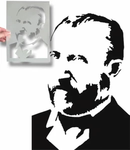 Vincent Van Gogh Plantilla Retrato Pintura Paredes Telas Arte Reutilizable Decor - Imagen 1 de 6