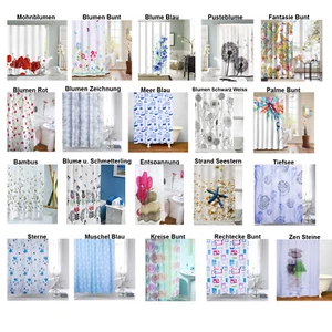 Cortina de ducha cortina de bañera textil poliéster para ducha y bañera EXCELENTE selección - Imagen 1 de 21