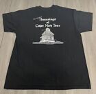 T-shirt noir vintage Hauntings Of Cape May Tour fantôme Halloween point unique taille L