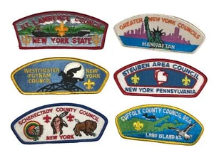 Lot of New York Councils 1/2 Dozen BSA CSPs Mint CSP (BHP1981) - Picture 1 of 2