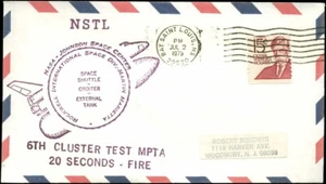 7/2/79 Shuttle Cluster Firing Test Rubber Cachet NSTL. Bay Saint Louis, MS - Picture 1 of 1