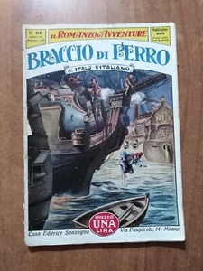 IL ROMANZO D'AVVENTURE n. 66 Italo Vitaliano BRACCIO DI FERRO Sonzogno 1929 - Foto 1 di 1