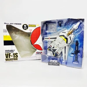 Macross VF-1S Valkyrie 1/55 Roy Focker Action Figure BANDAI TAKATOKU Japan Used - Picture 1 of 19