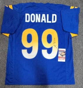 LOS ANGELES RAMS AARON DONALD AUTOGRAPHED SIGNED JERSEY JSA COA - Picture 1 of 3