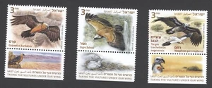 2013 Israel Scott #1969-71 Vultures Set of 3 with tabs MNH - Picture 1 of 1