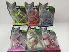 (H041) Cat Kitten Adjustable Harness & Lead Set, Diamond Pattern Various Colours