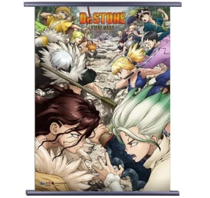 Dr. Stone Group Battle Wall Scroll Poster Stoff Anime Lizenziert NEU - Bild 1 von 1