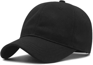 XXL 62-65cm Dad Hat Oversize Unstructured Cotton Baseball Cap for Large Head - Picture 1 of 1