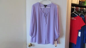 WOMAN'S PURPLE DRESSY BLOUSE/SHIRT-SIZE XL-NWT - Picture 1 of 3