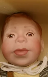 VTG "PATRICK DOLL", American Artists CollJoanne Gelin Porcelain 22" NIB - Picture 1 of 12