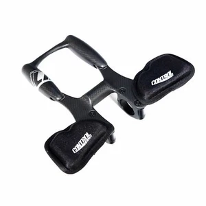 Controltech Triathlon Aero Cockpit Carbon 31.8mm Bicycle TT Arm Rest Handlebar - Picture 1 of 4