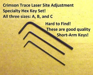 Crimson Trace Laser Sight Specialty Hex Key Tools 3 Sizes USA Made and Shipped! - Picture 1 of 1