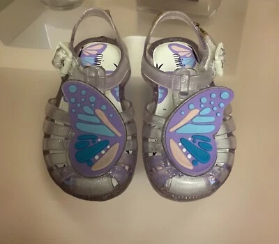 Niñas Nuevas con Etiquetas Mini Sandalias Melissa Planas Correas al Tobillo Hebilla Hada Lila 5 M Foto 1 de 4