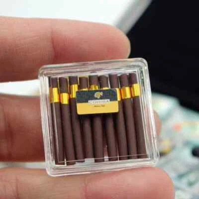 Faux Cigar Box w/ Cigars Dollhouse Miniature 1:12 Scale - FAST US SHIPPER - Image 1 of 3