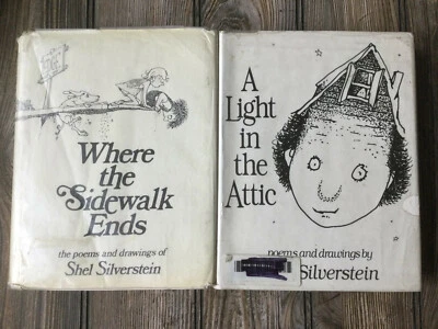 Lof of 2 SHEL SILVERSTEIN BOOKS: Where the Sidewalk Ends/A Light In The Attic - Image 1 of 4