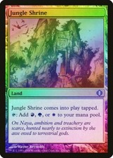 Jungle Shrine FOIL Shards of Alara NM Land Uncommon MAGIC MTG CARD ABUGames